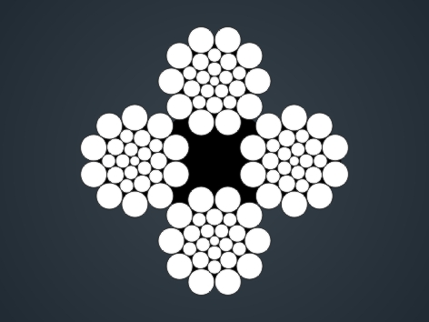 四股鋼絲繩4×26WS+FC 4×26WS+FC