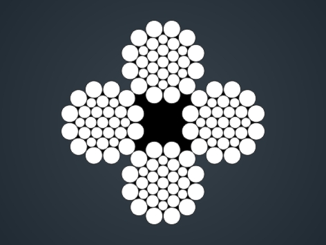 四股鋼絲繩4×31WS+FC 4×31WS+FC
