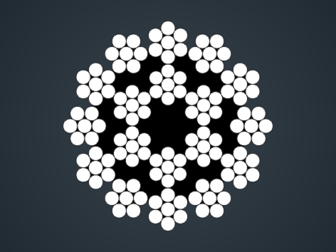 多層股不旋轉(zhuǎn)鋼絲繩18×7+FC 18×7+FC