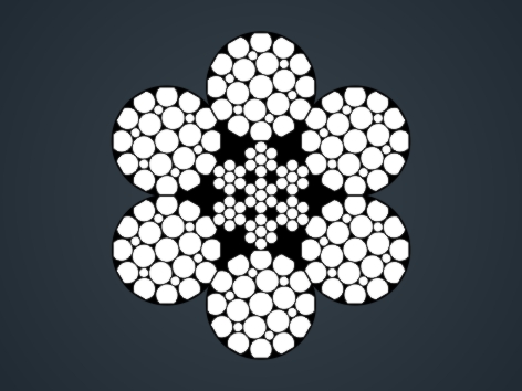 壓實(shí)股鋼絲繩6×K25F-IWRC 6×K25F-IWRC