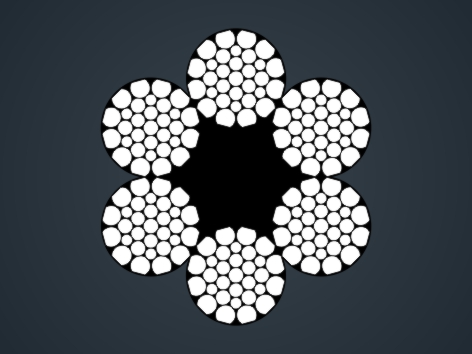 壓實(shí)股鋼絲繩6×K31WS-FC 6×K31WS-FC