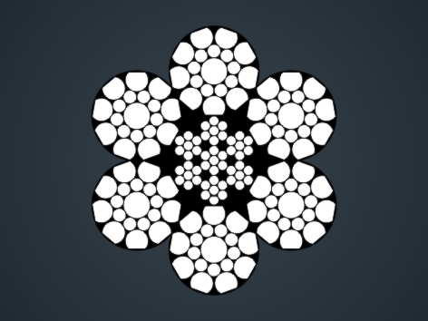 壓實股鋼絲繩6×K19S-IWRC 6×K19S-IWRC