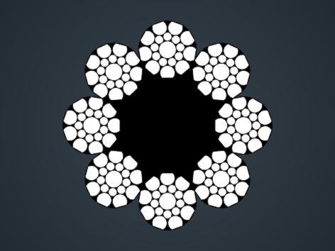 壓實(shí)股鋼絲繩8×K19S-FC 8×K19S-FC