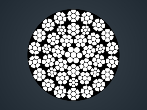 壓實(shí)股鋼絲繩40 W× K7 40 W× K7