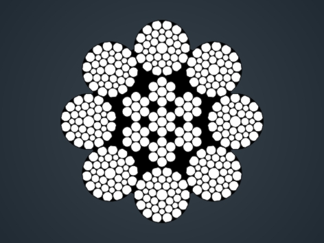 壓實股鋼絲繩8×K36WS-IWRC 8×K36WS-IWRC