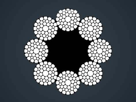 壓實股鋼絲繩8×K41WS-FC 8×K41WS-FC