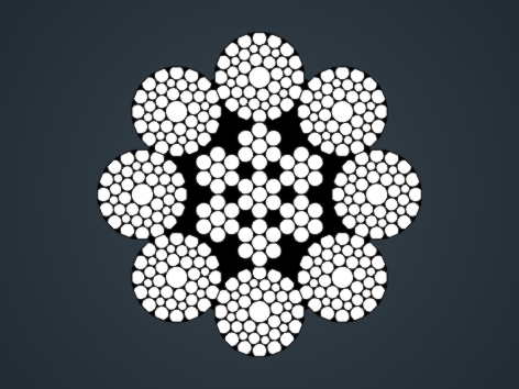 壓實股鋼絲繩8×K41WS-IWRC 8×K41WS-IWRC