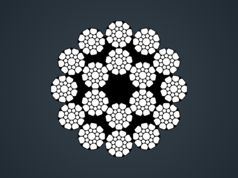 壓實(shí)股鋼絲繩18×K19S-FC 18×K19S-FC