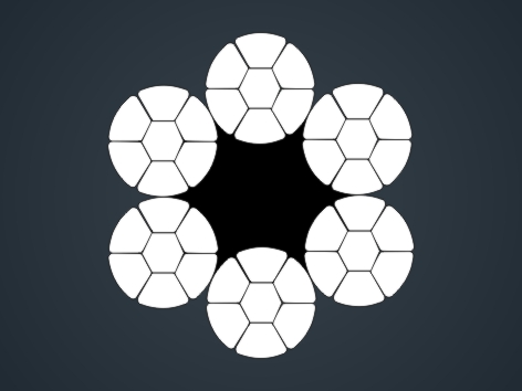 壓實股鋼絲繩6×K7+FC 6×K7+FC