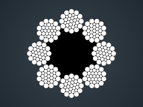 線接觸鋼絲繩8×31WS+FC 8×31WS+FC