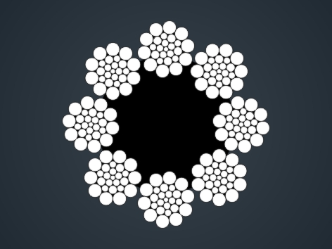 線接觸鋼絲繩8×26WS+FC 8×26WS+FC