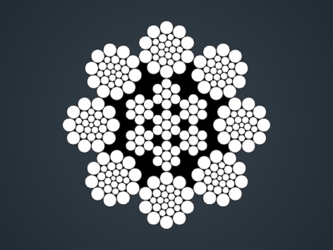 線接觸鋼絲繩8×26WS+IWR 8×26WS+IWR